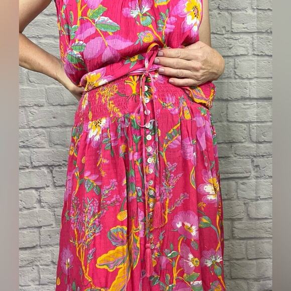 RACHEL Rachel Roy Pink and Yellow Floral Skirt Ser - Picture 1 of 9